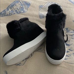 Payless Fur Suede Booties